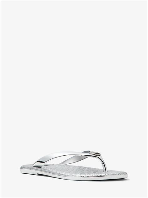 michael kors jet set metallic jelly flip flops|Amazon.com: Michael Kors Jet Set Flip Flops.